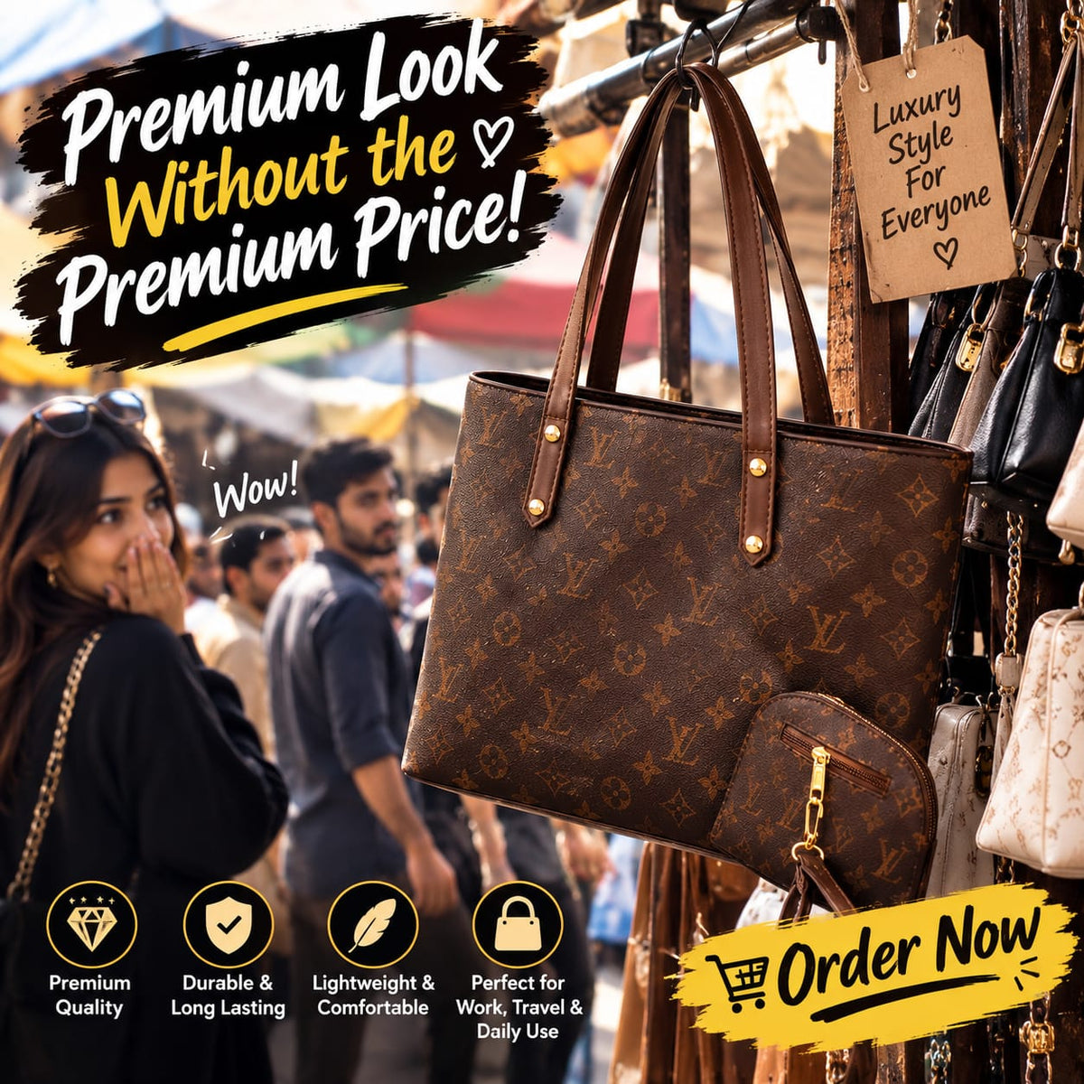 Women's Faux Leather Shoulder Bag