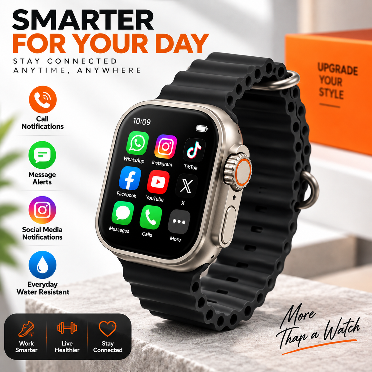 ⌚ 7-in-1 Smart Watch – Style, Smartness & Convenience All in One! 🔥